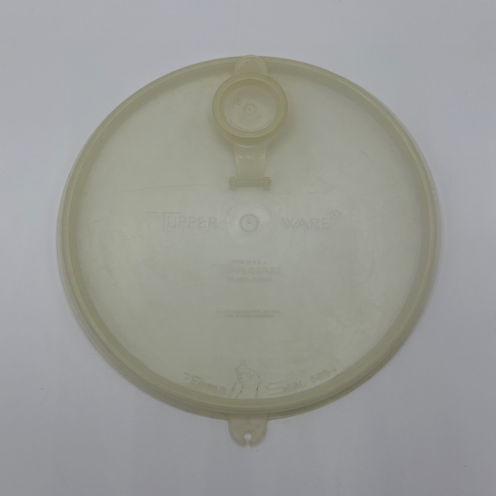 Tupperware Seal Lid Round‎ Clear Beige Plastic Seal 565-1 Replacement Pour Spout